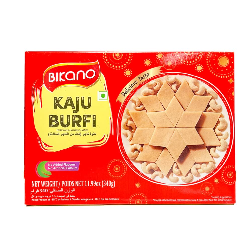 Bikano Kaju Burfi (Frozen Sweets) -340g