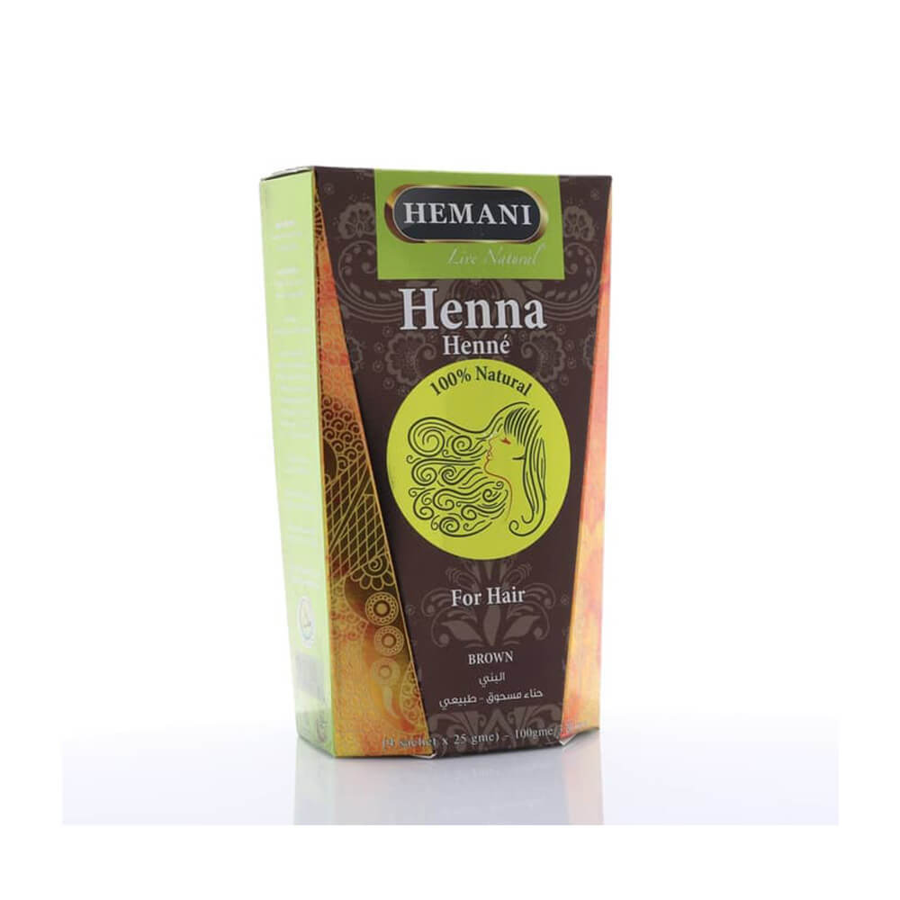 Henna Hemani Brązowa (pudełko) 100g NATURALNA