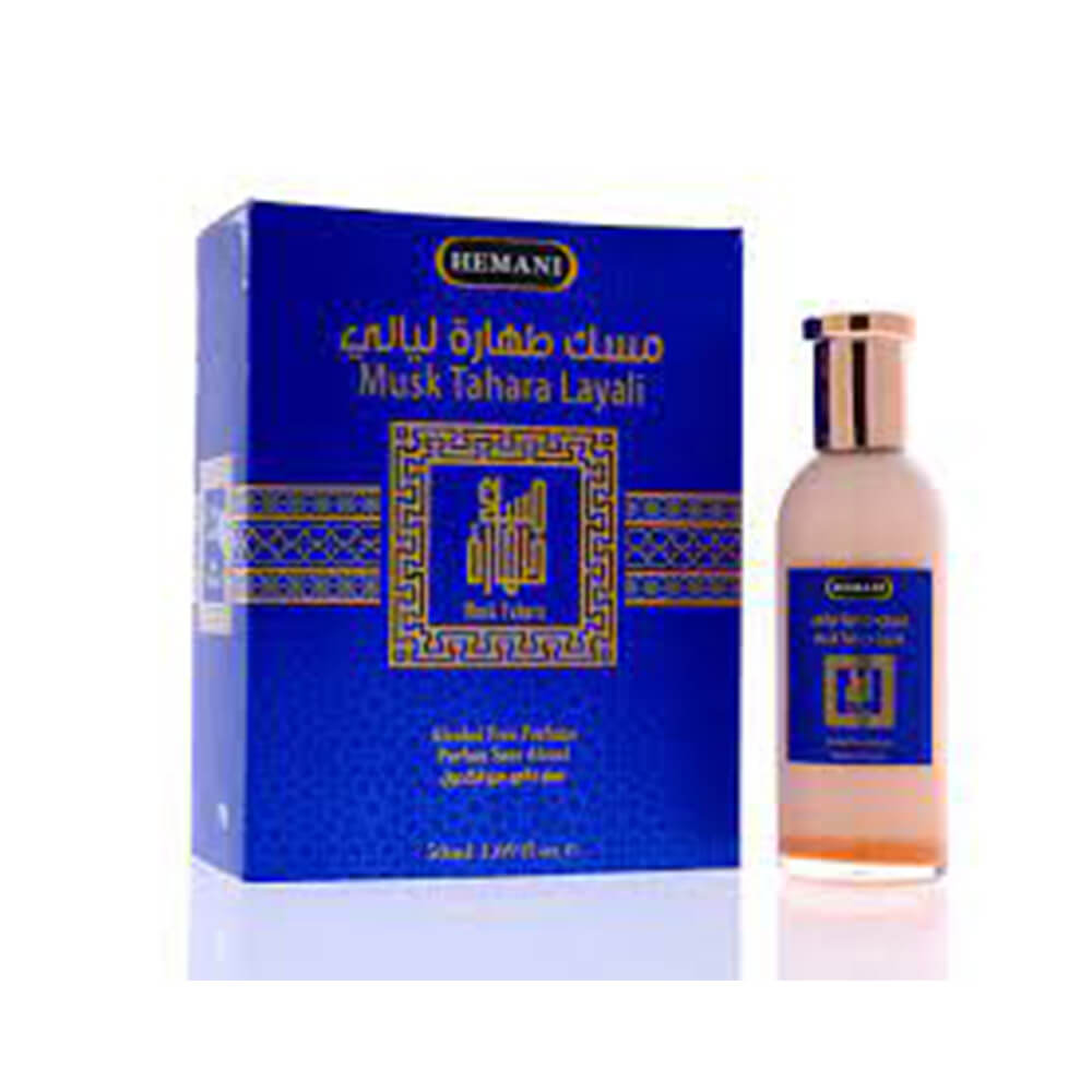 Hemani Musk Tahara Layali Perfume 50ml (ALCOHOLIC FREE Perfume Spray)