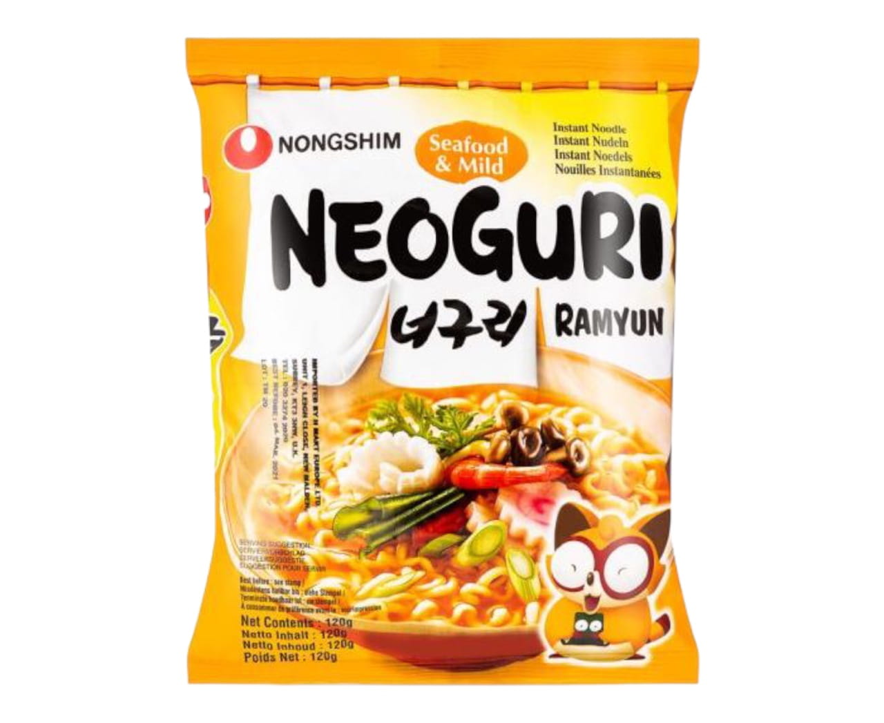 Nongshim Neoguri Ramyun Seafood and Mild -120g