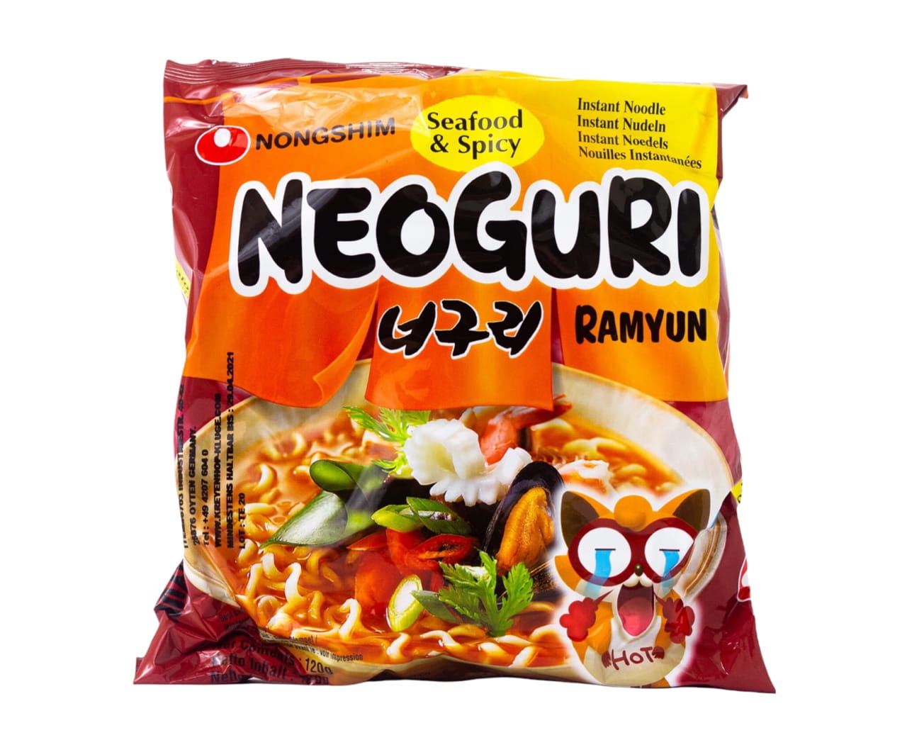 Nongshim Neoguri Ramyun Seafood and Spicy -120g