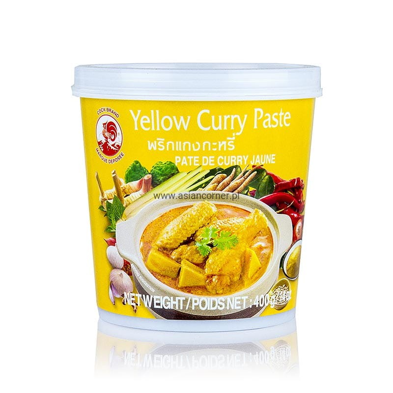 Żółta Pasta Curry Cock Brand -400g