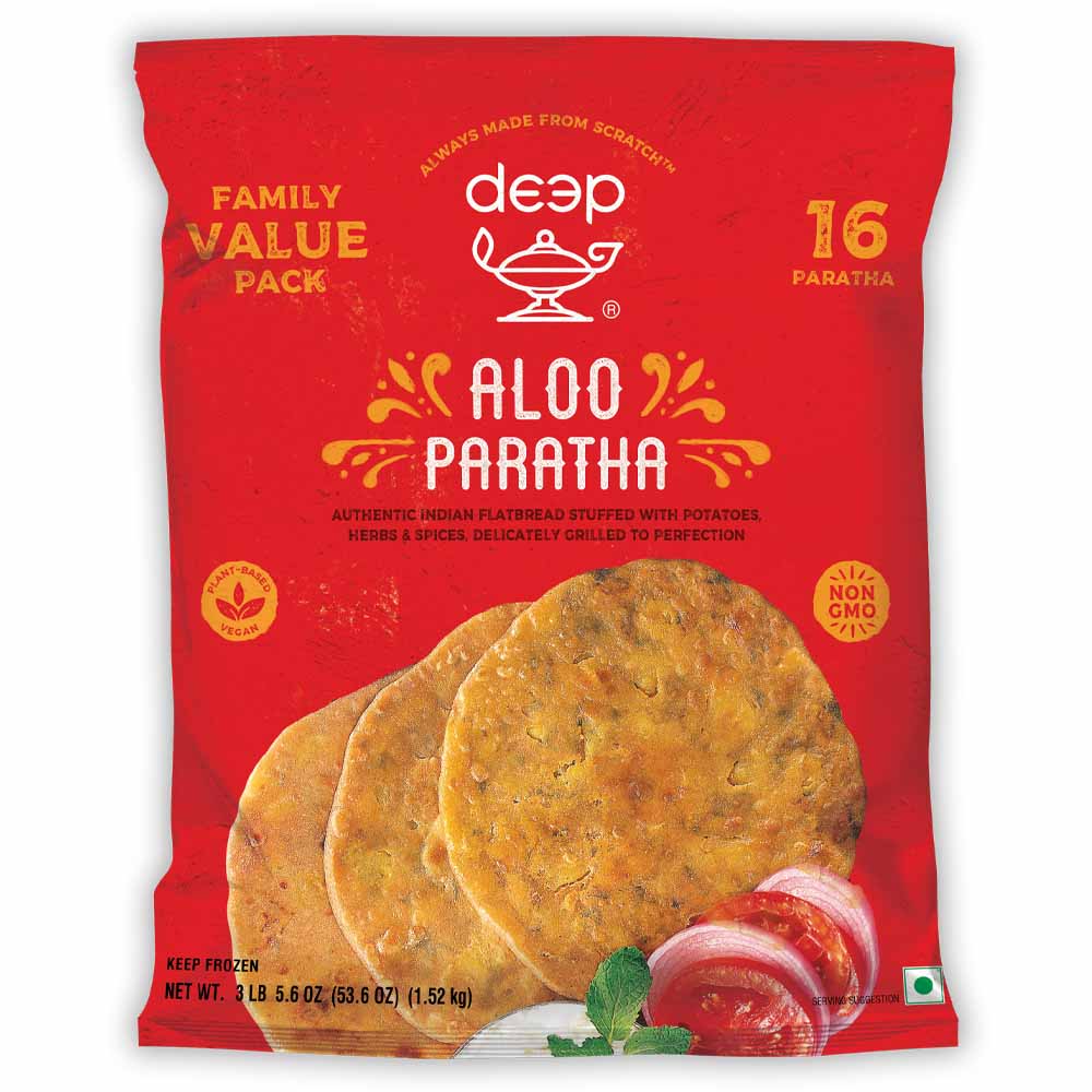 Deep Paratha z Ziemniakami Family Pack 1.5 kg (16 sztuk)