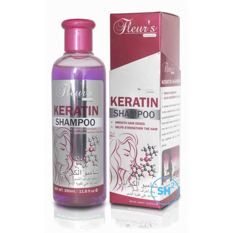 Hemani Fleurs Keratin szampon regenerujący włosy