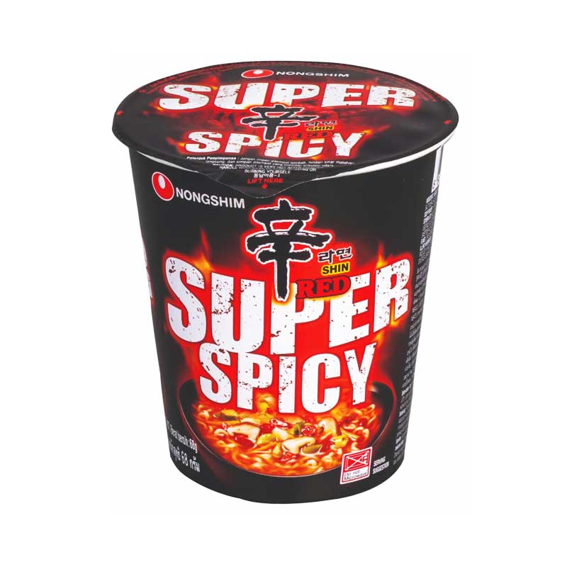 Nongshim Super Pikantny Kubek Nongshim Shin Red -68g